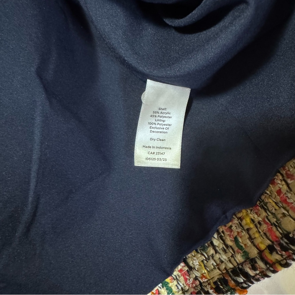 Talbots Cafe Tweed Jacket Blazer Multicolor size 12 - Picture 6 of 14